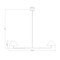 Z-Lite Leila Chandelier, 2-Light, 12 In.W x 62 In.L x 9.5 In.H, Brushed Nickel/White Linen 744-62L-BN - alternate 7